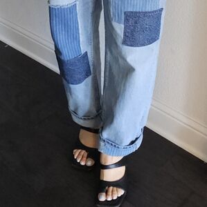 Light Wash Patchwork Women’s Jeans
